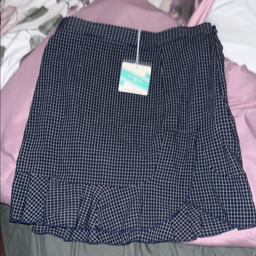 NWT Black and White Checkered Skirt